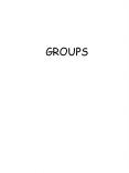 GROUPS Terms to Know Group: Two or more people who interac