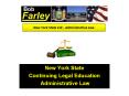 New York State Continuing Legal Education Administrative La