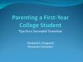Tips For a Successful Transition Elizabeth S. Fitzgeral