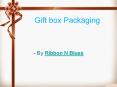 Design your gift with good-looking gift box packaging objects