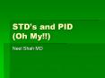 STD s and PID (Oh My!!) Neel Shah MD PID Normal or enteri