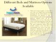 Different beds and mattress options available