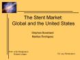 The Stent Market: Global and the United States Stepha