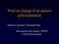 Prise en charge d un patient polytraumatis  M deci