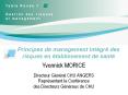 Table Ronde 1 Gestion des risques et management Principes d