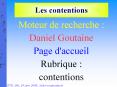 Les contentions Moteur de recherche : Daniel Goutaine Pag