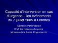 Capacit  d intervention en cas d urgence   les  v nements d