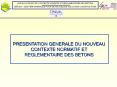 les  volutions du contexte normatif et r glementaire des 
