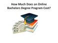How Much Does an Online Bachelors Degree Program Cost?