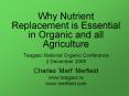 Why Nutrient Replacement is Essential in Organic and al