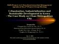 IGES Project on Urban Environmental Management Agenda of th