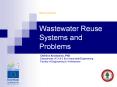 MEDAWARE Wastewater Reuse Systems and Problems Christo