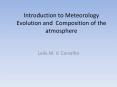 Introduction to Meteorology Evolution and Composition of th