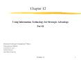 Chapter 12 Using Information Technology for Strategi
