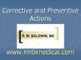 Corrective and Preventive Actions (CAPA) www.rmbimedical.co