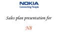 Sales plan presentation for N8 Product History Over the pas