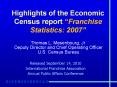 Highlights of the Economic Census report  Franchis