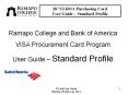 RCNJ-BOA Purchasing Card User Guide   Standard Profil