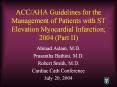 ACC/AHA Guidelines for the Management of Patients with S