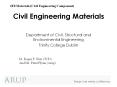 Civil Engineering Materials Department of Civil, Structura