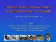 The Nature and Promise of 42 V Automotive Power: An Updat
