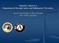 NORTH CAROLINA Department of Juvenile Justice an
