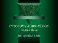 ... Autophagy: lysosome breaking down damaged organell