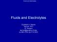 Fluids and Electrolytes Elizabeth A. Beierle Tad Kim, M.D