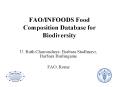 FAO/INFOODS Food Composition Database for Biodiversity U