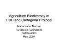 Agriculture Biodiversity in CDB and Cartagena Protocol Mari