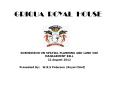 GRIQUA ROYAL HOUSE SUBMISSION ON SPATIAL PLANNING AND LAN