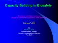 Capacity Building in Biosafety Short term orientation cours