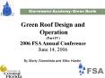 Stormwater Academy: Green Roofs Green Roof Design an