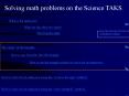 Solving math problems on the Science TAKS. What is th