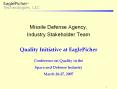 Missile Defense Agency, Industry Stakeholder Team Qualit