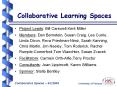 Collaborative Learning Spaces Project Leads: Bil