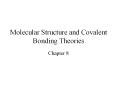 ... bonds Works well for molecules containing atoms from th