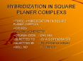 hybridization in square planer complexs topic:-hybridizatio