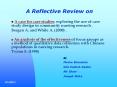 A Reflective Review on A case for case studies: explorin