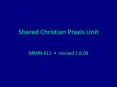 * Sharing Faith, p. 8 The nature and purposes of Christia