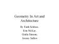 Geometry In Art and Architecture By Faith Schloss, Eri