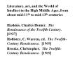 Literature, art, and the World of Intellect in the Hig