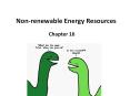 Non-renewable Energy Resources Chapter 16 * * Trade-off