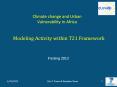 Climate change and Urban Vulnerability in Africa Modelin