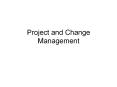 Project and Change Management Process-Related Mistakes Par