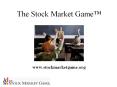 The Stock Market Game  www.stockmarketgame.org Teache