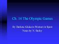 Ch. 14 The Olympic Games By Darlene Kluka in Women in Spor