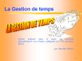 La Gestion de temps Atelier pr par  dans le cadre de 