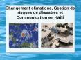 Changement climatique, Gestion de risques de d sastres e