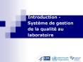 ... Syst me de gestion de la qualit  eu laboratoire-Module 